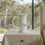 LIVARA Ceramic Vase Ornament Artistic Home Display Abstract Form Matte Ceramic Handcrafted Stone-Texture Design