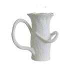 LIVARA Ceramic Vase Ornament Artistic Home Display Abstract Form Matte Ceramic Handcrafted Stone-Texture Design