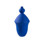 LIVARA Ceramic Vase Ornament Klein Blue Finish Artistic Home Display Multi-Space Styling Matte Ceramic Handcrafted Stone-Texture Design