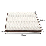 LIVARA Foldable Cotton 10cm Thick, Surface, Coir Breathable - 120/150/180cm Support, Antibacterial, Rounded Resilient Mattress Latex Safe Corners