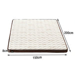 LIVARA Foldable Coir Antibacterial, Resilient Rounded - Surface, Support, Latex Thick, 120/150/180cm Breathable Safe Mattress 8cm Cotton Corners