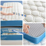 LIVARA Latex - Comfortable Resilient Breathable for - Cotton 5cm Cover, Sleep Thick, Support 120/150/180cm Mattress Blue