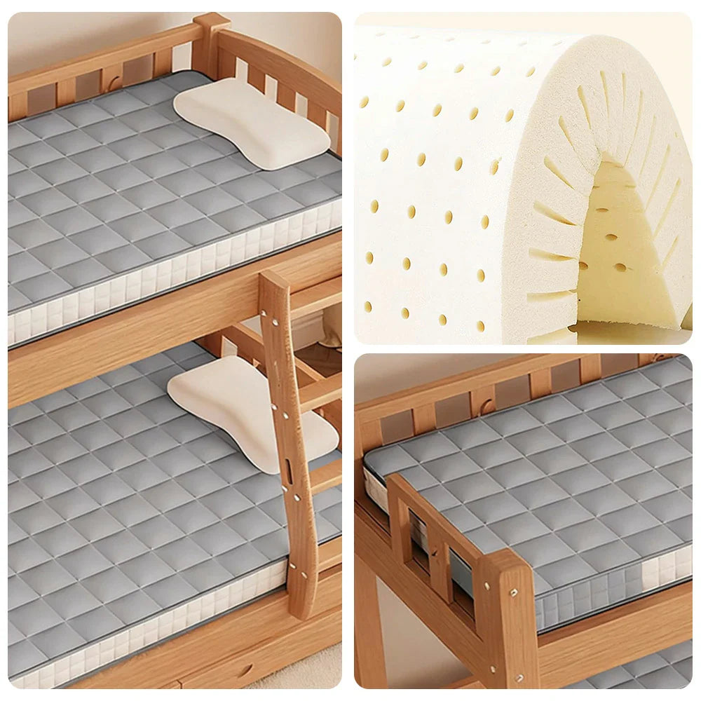 LIVARA Latex 6cm - Storage Milk Silk, Design, Resilient 120/150/180cm Easy Support, Antibacterial Thick, - Mattress Breathable Grey