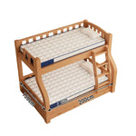 LIVARA Latex - Silk, - Mattress Design, 120/150/180cm and 6cm Support, White Storage Milk Easy Breathable Antibacterial Thick, Resilient Blue