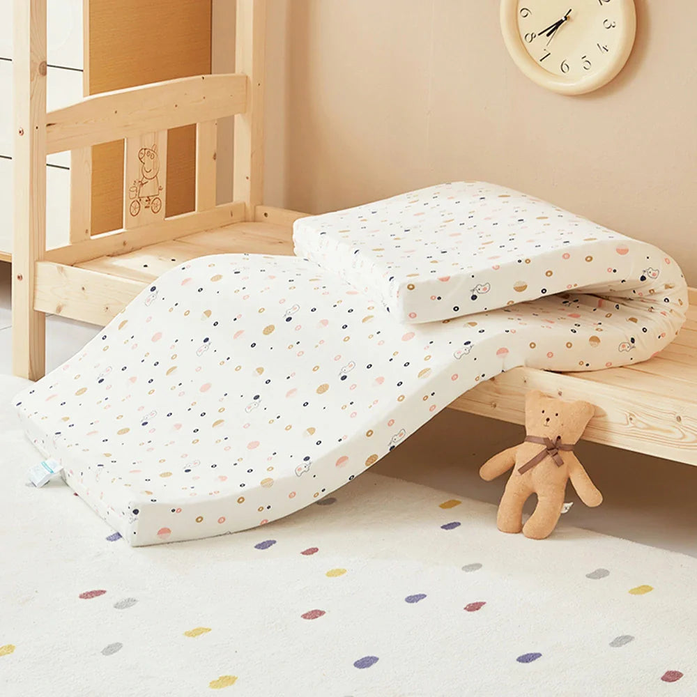 LIVARA Latex 10cm Cotton Resilient Hollow-Core, Breathable 100/120/140cm Easy Support, Thick, Mattress Removable - Covers, Storage