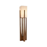 LIVARA Floor Lamp 52/82/145cm - Soft Lighting, Premium Design, Cotton-Linen Shade, Ash Wood Body with Brass Hardware - Walnut
