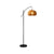 LIVARA Floor Lamp - Soft Ambient Lighting, Premium Design, Pumpkin-Style Shade with Metal & Marble Base - Black