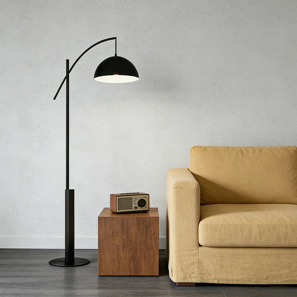 LIVARA Floor Lamp - Soft Ambient Lighting, Premium Design, Iron Shade with Metal & Marble Base