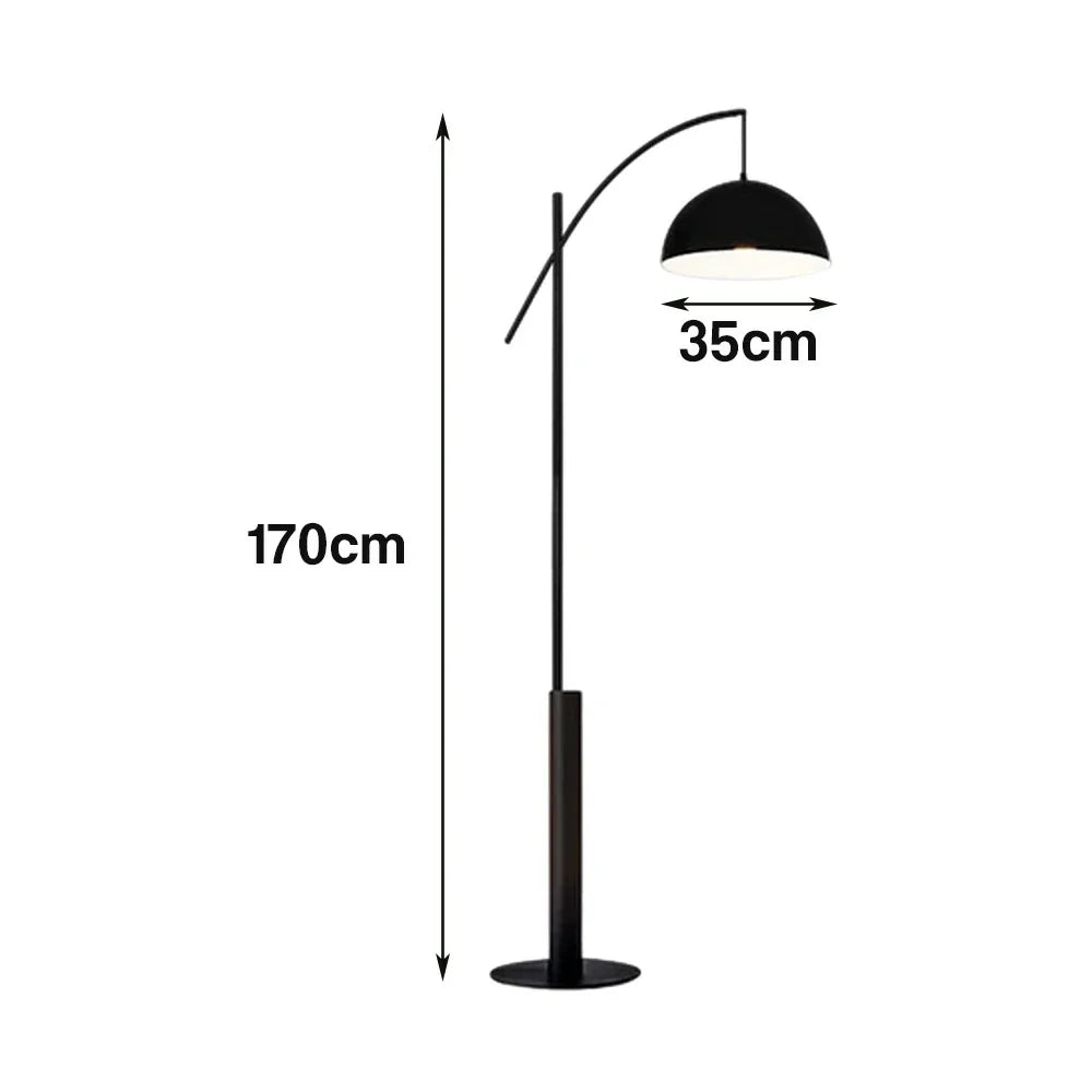 LIVARA Floor Lamp - Soft Ambient Lighting, Premium Design, Iron Shade with Metal & Marble Base