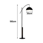 LIVARA Floor Lamp - Soft Ambient Lighting, Premium Design, Iron Shade with Metal & Marble Base