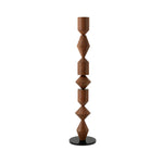 LIVARA Floor Lamp - Modern Style, Sleek Metal Body, E27 Bulb Design with Rounded Stable Base - Walnut