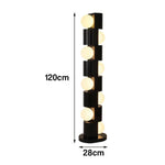 LIVARA Floor Lamp - Easy-Change E27 Bulb, Corrosion-Resistant Metal Body with Stable Base - Black