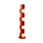LIVARA Floor Lamp - Easy-Change E27 Bulb, Corrosion-Resistant Metal Body with Stable Base - Red