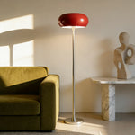 LIVARA Floor Lamp - Soft Eye-Friendly Lighting, Premium Finish, Iron Shade with PMMA Light Panel - Red