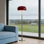 LIVARA Floor Lamp - Soft Eye-Friendly Lighting, Premium Finish, Iron Shade with PMMA Light Panel - Red
