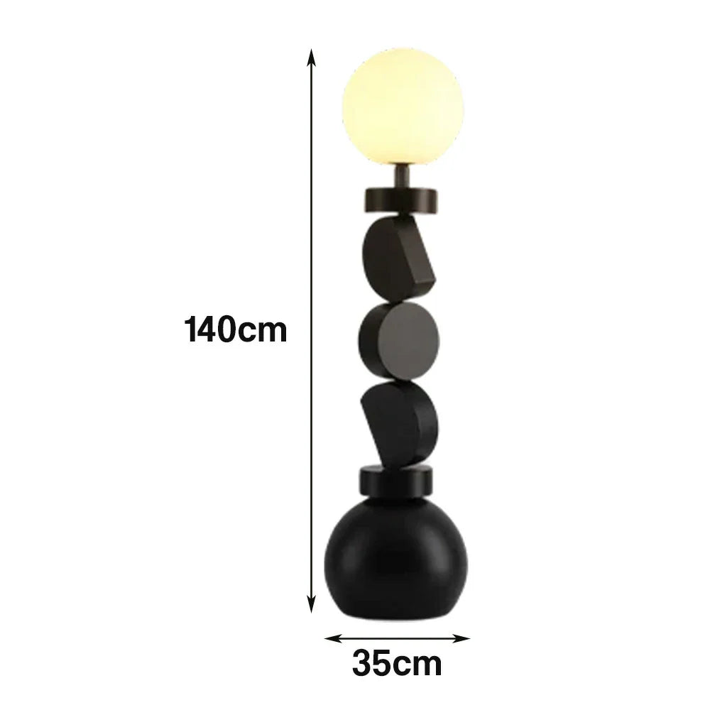 LIVARA Floor Lamp - Three-Mode Lighting, Artistic Design, Iron Frame with High-Transparency Shade