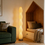LIVARA Floor Lamp - Eye-Friendly Light, Minimalist Style, Rose Gold Colour, Iron Body with Clear Shade