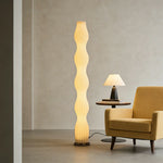 LIVARA Floor Lamp - Eye-Friendly Light, Minimalist Style, Rose Gold Colour, Iron Body with Clear Shade
