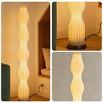 LIVARA Floor Lamp - Eye-Friendly Light, Minimalist Style, Rose Gold Colour, Iron Body with Clear Shade