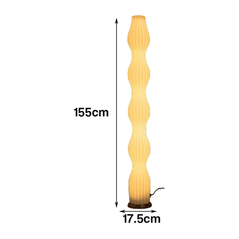 LIVARA Floor Lamp - Eye-Friendly Light, Minimalist Style, Rose Gold Colour, Iron Body with Clear Shade
