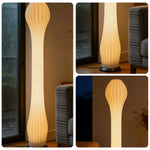 LIVARA Floor Lamp - Flicker-Free Lighting for Modern Homes, Rose Gold Colour, Iron Frame with Clear Shade