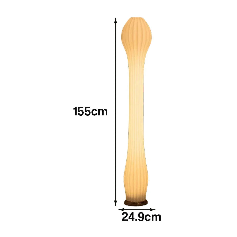 LIVARA Floor Lamp - Flicker-Free Lighting for Modern Homes, Rose Gold Colour, Iron Frame with Clear Shade