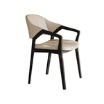 LIVARA Chair - Napa-Grade Tech Leather, High-Resilience Foam Support, Solid Wood Frame, Comfortable Seating - Khaki