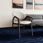LIVARA Chair - Napa-Grade Tech Leather, High-Resilience Foam Support, Solid Wood Frame, Comfortable Seating - Beige