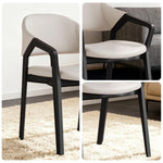 LIVARA Chair - Napa-Grade Tech Leather, High-Resilience Foam Support, Solid Wood Frame, Comfortable Seating - Beige
