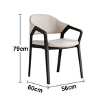 LIVARA Chair - Napa-Grade Tech Leather, High-Resilience Foam Support, Solid Wood Frame, Comfortable Seating - Beige