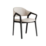 LIVARA Chair - Napa-Grade Tech Leather, High-Resilience Foam Support, Solid Wood Frame, Comfortable Seating - Beige