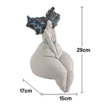 LIVARA Sculptural Ceramic Vase - Hand-Painted Artistic Figure Design Modern Abstract Decor Accent