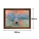 LIVARA Machine Texture Oil printed Adding Painting Contemporary to Canvas Depth 50/80/150cm and Living Refined Interiors