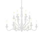 LIVARA 76/96cm Pendant Light Heavy-Duty Metal Frame Adjustable Chain Iron Ceiling Plate - Energy Efficient & Long-Lasting - White