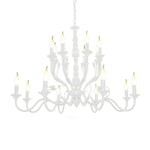 LIVARA 76/96cm Pendant Light Heavy-Duty Metal Frame Adjustable Chain Iron Ceiling Plate - Energy Efficient & Long-Lasting - White