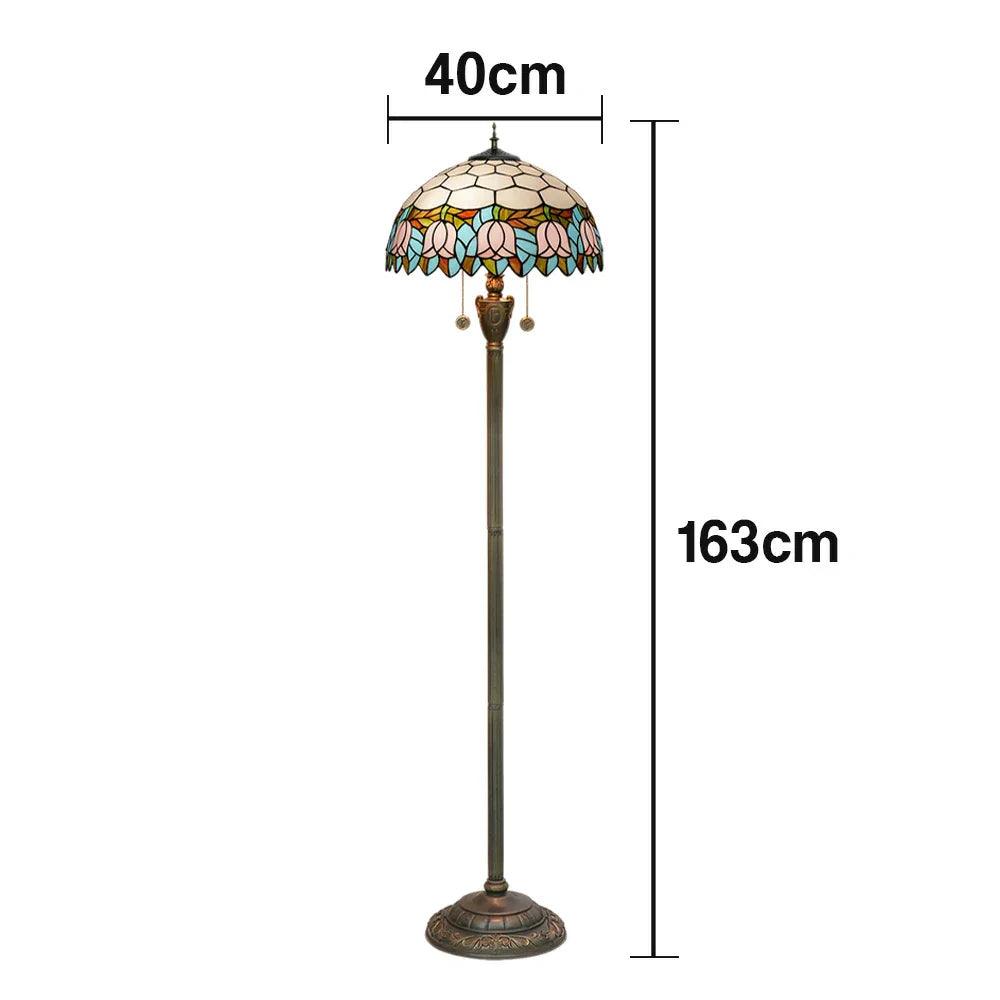 LIVARA Crystal Soft Switch, Floor Socket, Lamp Shade, Zipper Copper - E27 Glow Pink Pendant, for Adjustable Dual Height High-Temperature Glass
