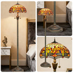 LIVARA Crystal High-Temperature Floor - Height Shade, Orange Pendant, - E27 Switch, for Glow Zipper Copper Lamp Socket, Glass Soft Dual Adjustable