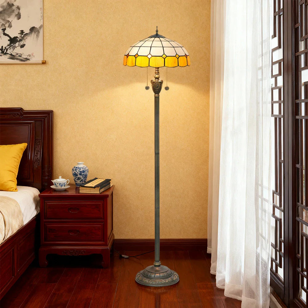 LIVARA Crystal Soft Adjustable Copper Socket, - Floor E27 Height Glow Lamp Zipper Dual Yellow Shade, for Glass - Switch, High-Temperature Pendant