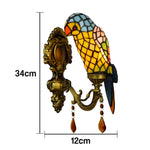 LIVARA Crystal Shape High-Temperature Pendant, Premium Crystal Iron Glass Wall Light - Design, - Frame Shade, Alloy and Parrot Yellow