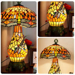 LIVARA Glass Shade, - Adjustable Metal Red Lamp Alloy Glass - High-Temperature Pull-Chain Height, Switch Base, Table