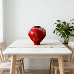 LIVARA Ceramic Vase Decor Display Artistic Design Matte Ceramic Peach & Plum Vase Handcrafted