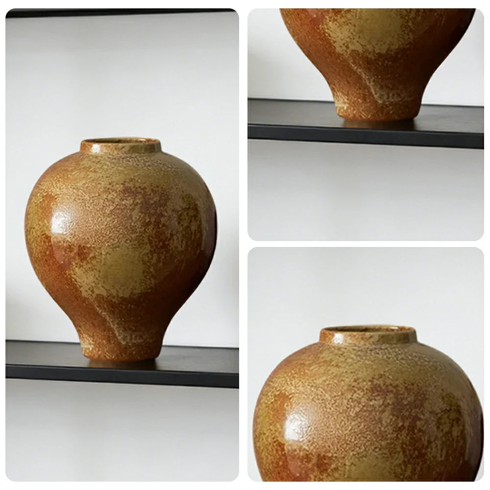 LIVARA Ceramic Vase Decor Display Artistic Design Matte Ceramic Dragon Mountain Glow Handcrafted