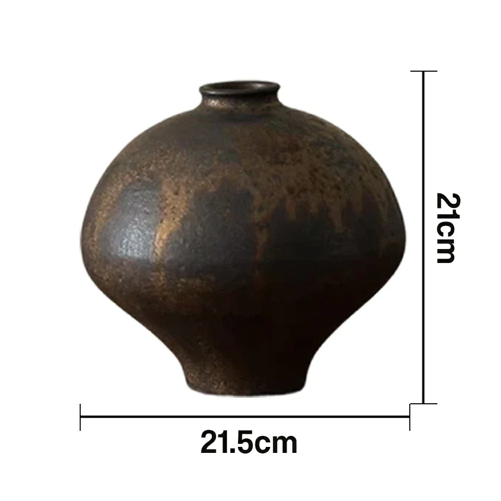 LIVARA Ceramic Vase Decor Display Artistic Design Matte Ceramic Mozi Command Handcrafted