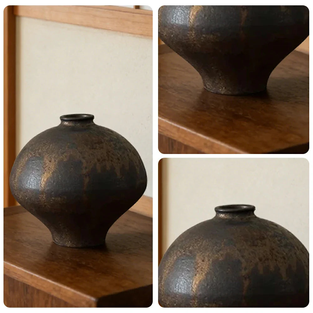 LIVARA Ceramic Vase Decor Display Artistic Design Matte Ceramic Mozi Command Handcrafted