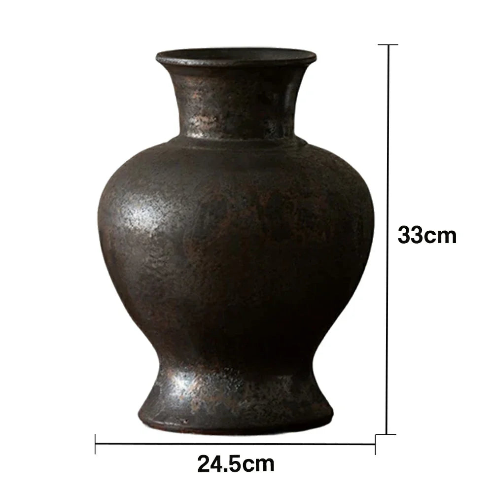 LIVARA Ceramic Vase Decor Display Artistic Design Matte Ceramic Zang Clay Handcrafted
