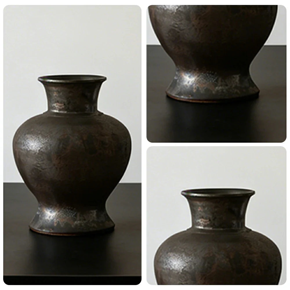 LIVARA Ceramic Vase Decor Display Artistic Design Matte Ceramic Zang Clay Handcrafted