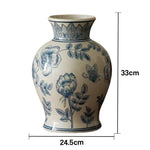 LIVARA Ceramic Vase Decor Display Artistic Design Matte Ceramic Clear Moon Handcrafted