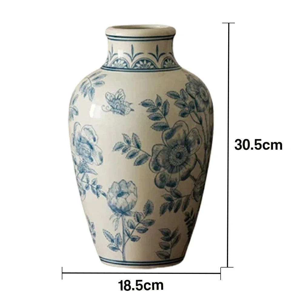 LIVARA Ceramic Vase Decor Display Textured Design Matte Ceramic Silent Moon Handcrafted