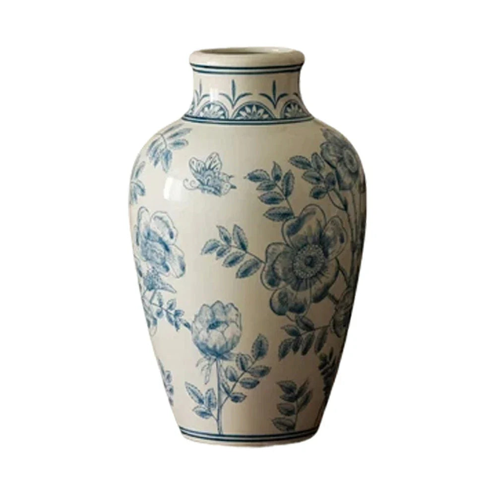 LIVARA Ceramic Vase Decor Display Textured Design Matte Ceramic Silent Moon Handcrafted