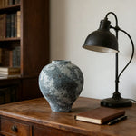 LIVARA Ceramic Vase Decor Display Artistic Design Matte Ceramic Moon-Shaped Handcrafted